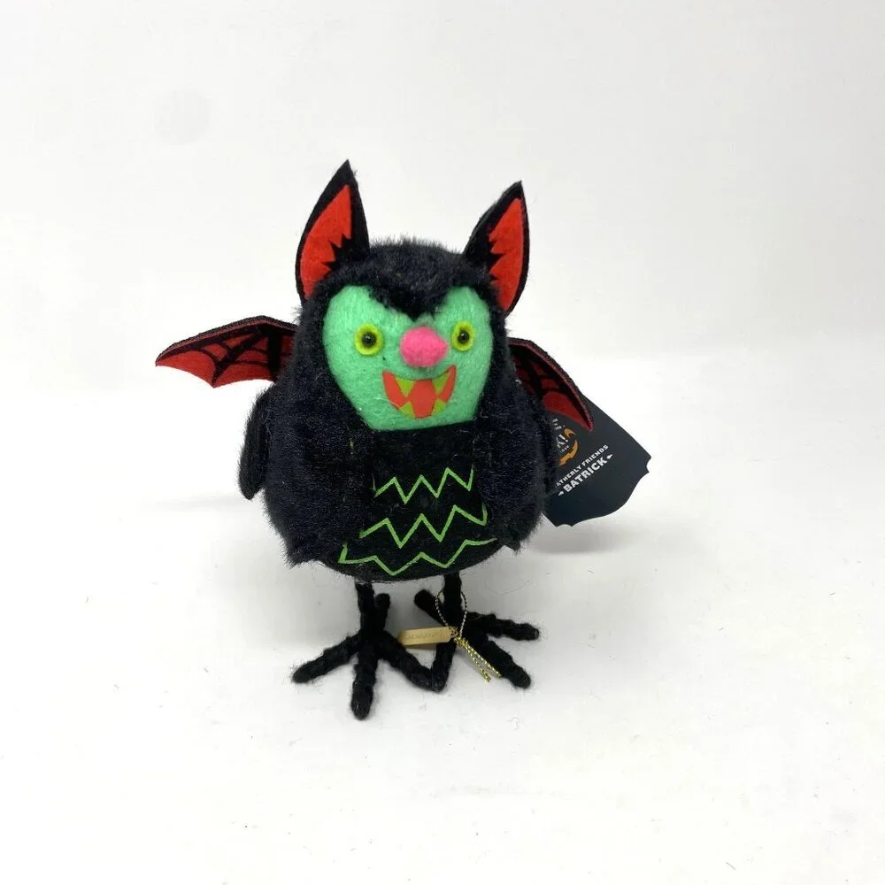 Featherly Friends™ 'Batrick' Felt Bird Halloween Decorative Figurine Hyde & EEK!